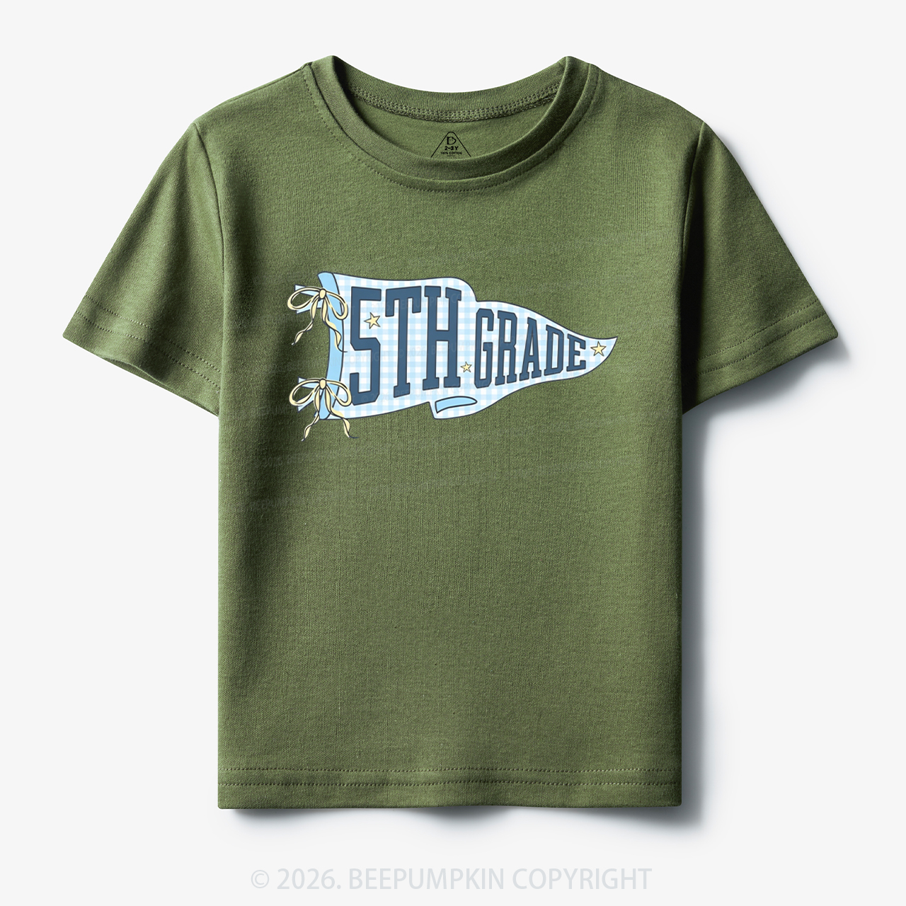 Personalized Pennant Grade Level Team Toddler&Kid's Tees
