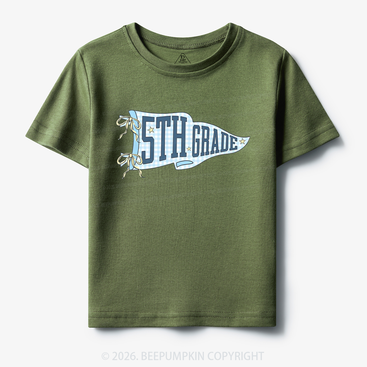 Personalized Pennant Grade Level Team Toddler&Kid's Tees