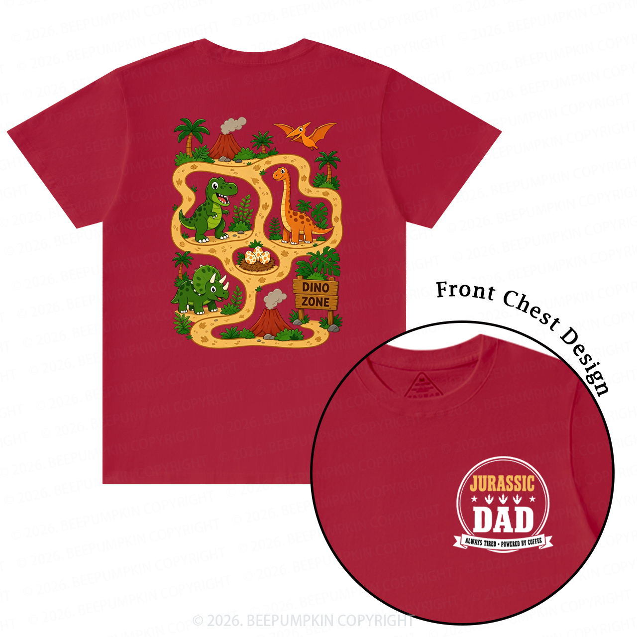 Daddysaurus Fathers Day T-Shirts