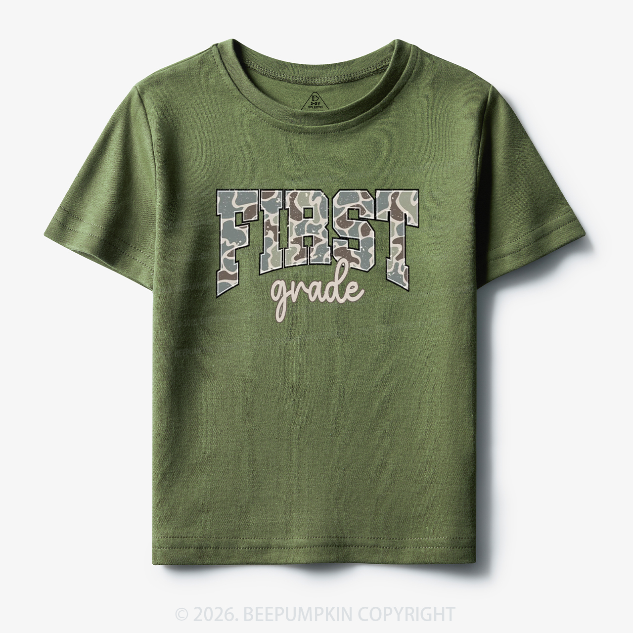 Camo First Grade Back to School Toddler&Kid's Tees