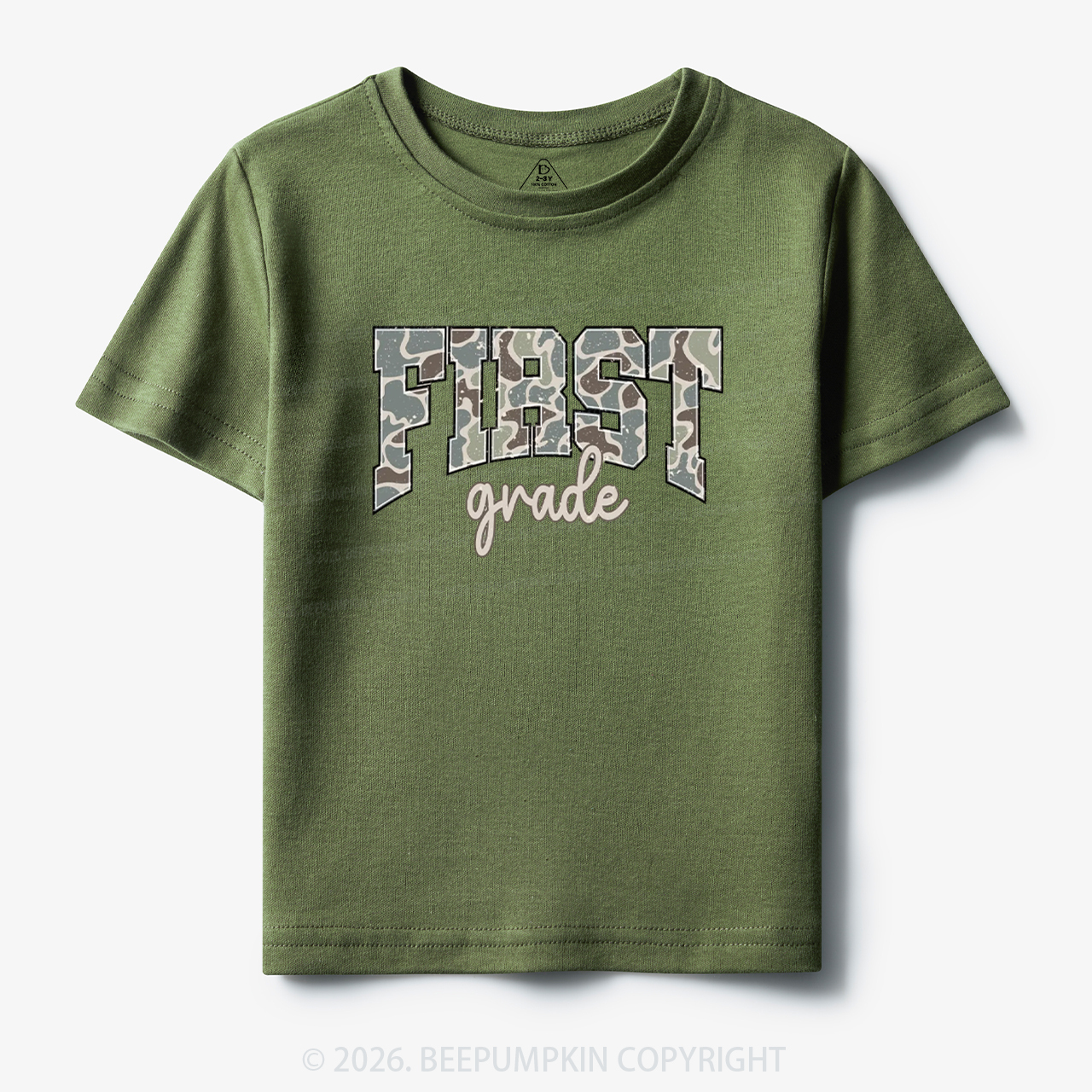 Camo First Grade Back to School Toddler&Kid's Tees