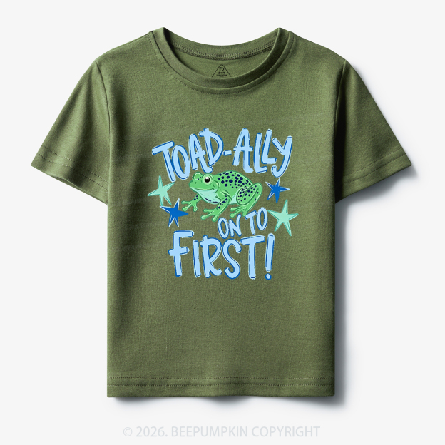 Personalized Toad-ally On To Grade Toddler&Kid's Tees