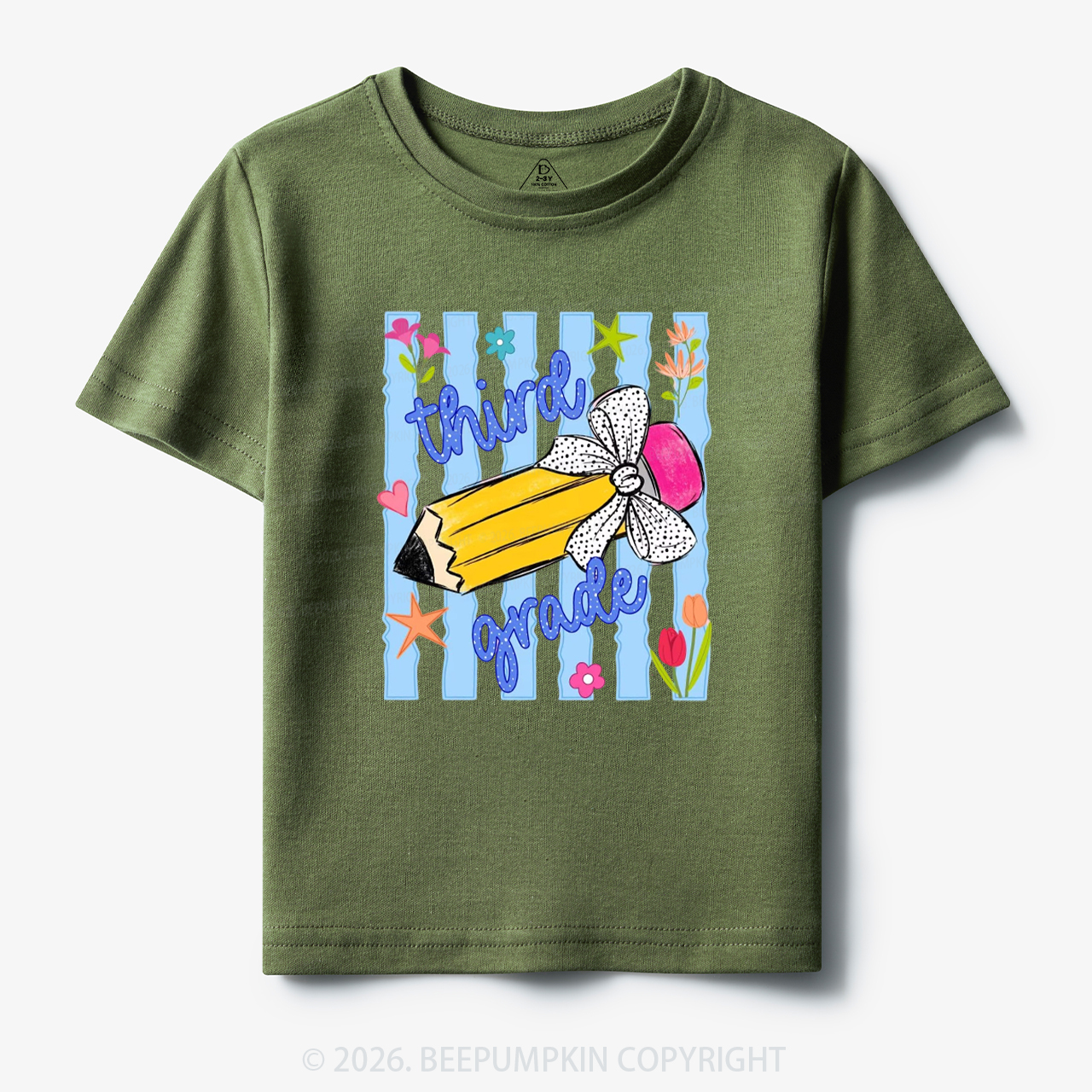 Striped Pencil Pre-K To Fifth Grade Toddler&Kid's Tees