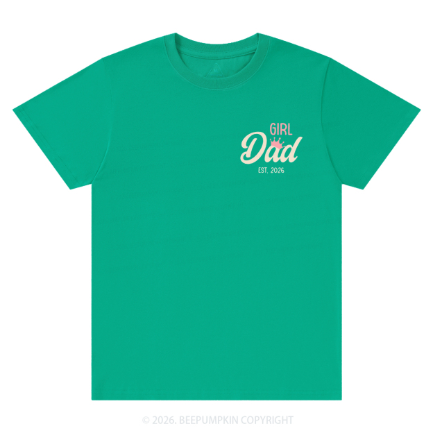 Personalized Girl Dad Fathers Day T-Shirts