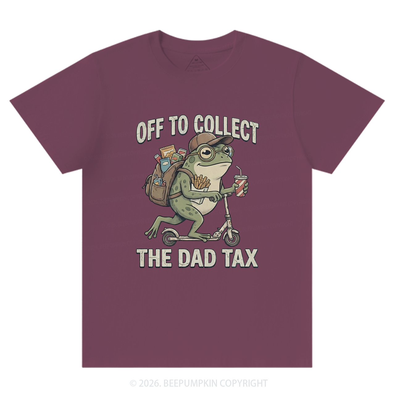 Funny Frog Off To Collect The Dad Tax T-Shirts