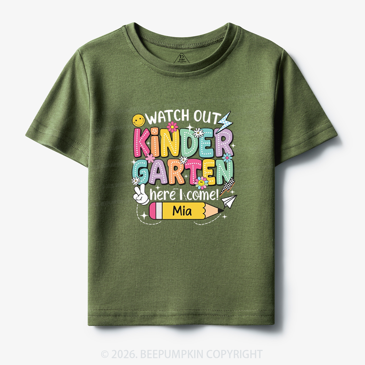Personalized Watch Out Kindergarten Here I Come Toddler&Kid's Tees