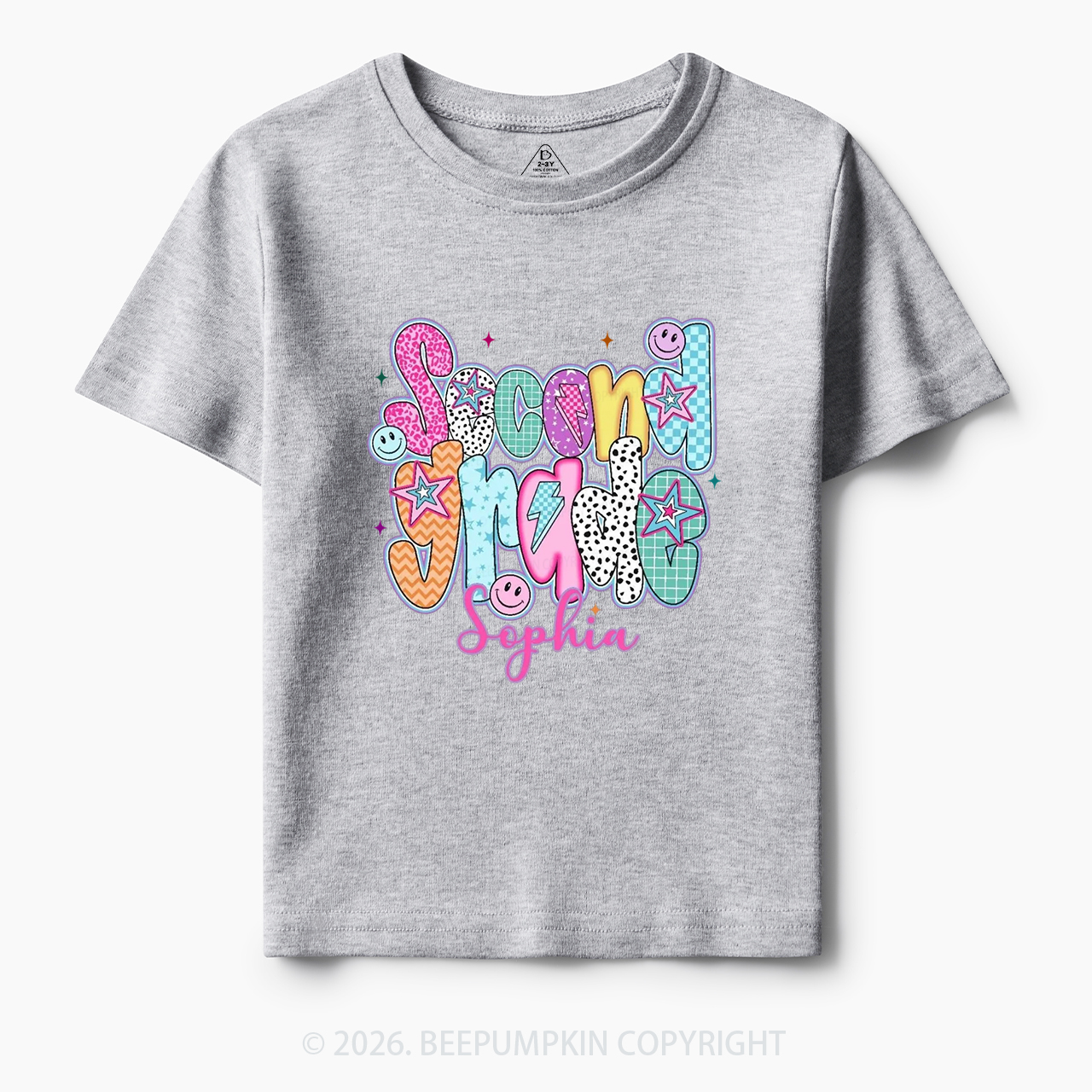 Personalized Retro Grade Back to School Toddler&Kid's Tees