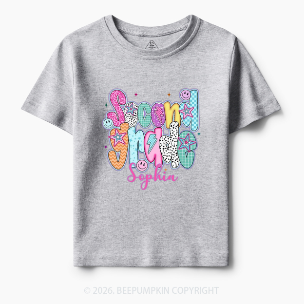Personalized Retro Grade Back to School Toddler&Kid's Tees