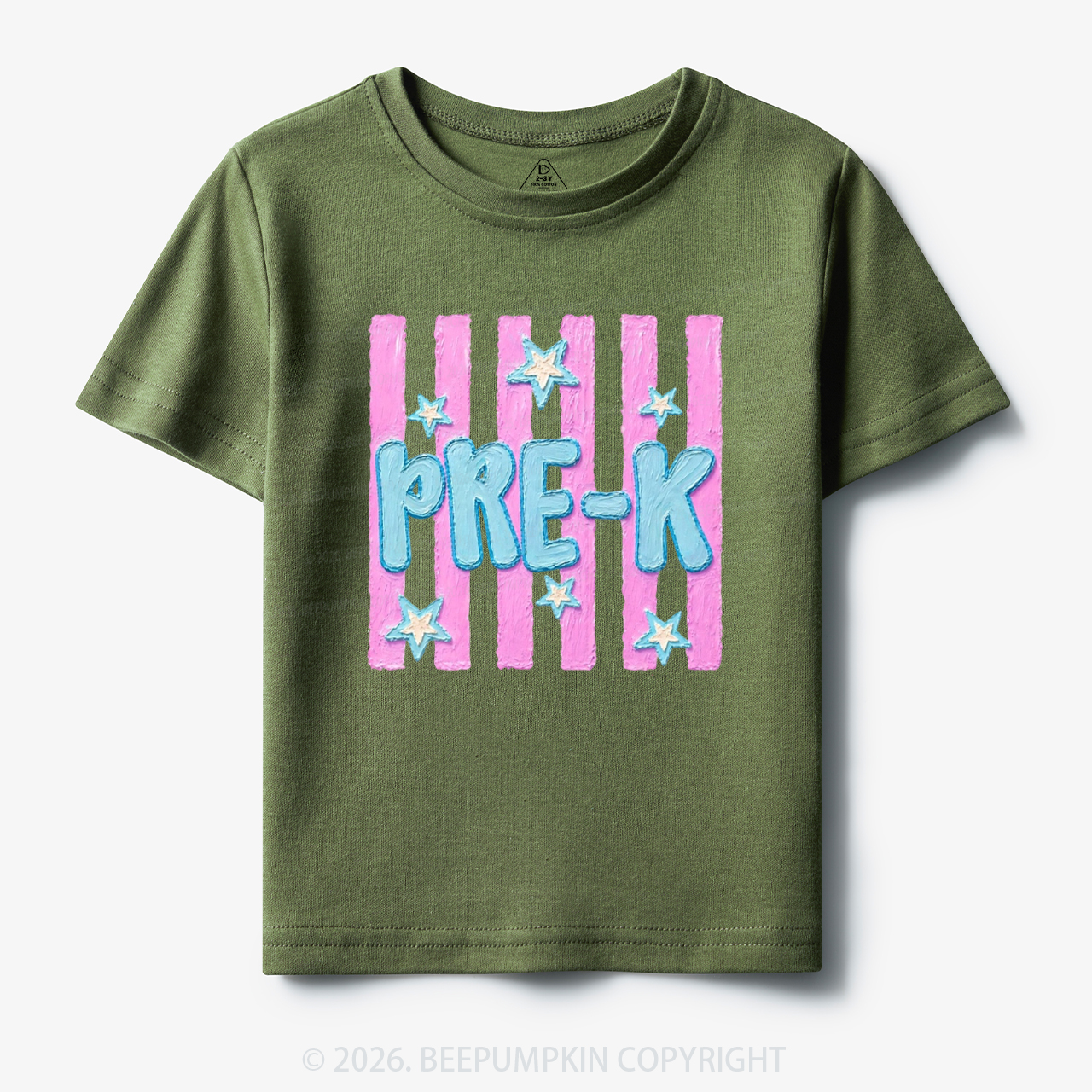 Retro Striped Pre-K Back To School Toddler&Kid's Tees
