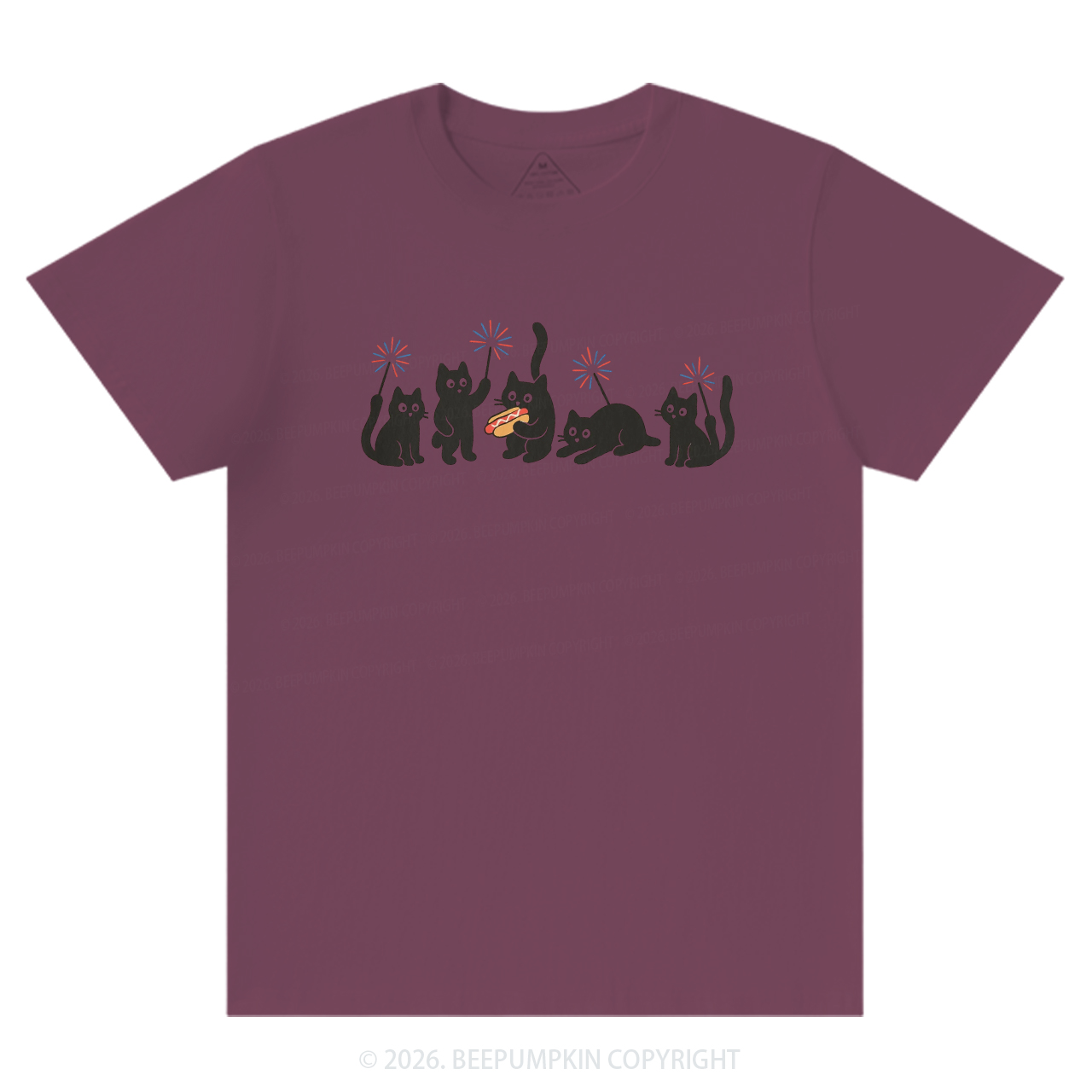 4th of July Funny Black Cats T-Shirts
