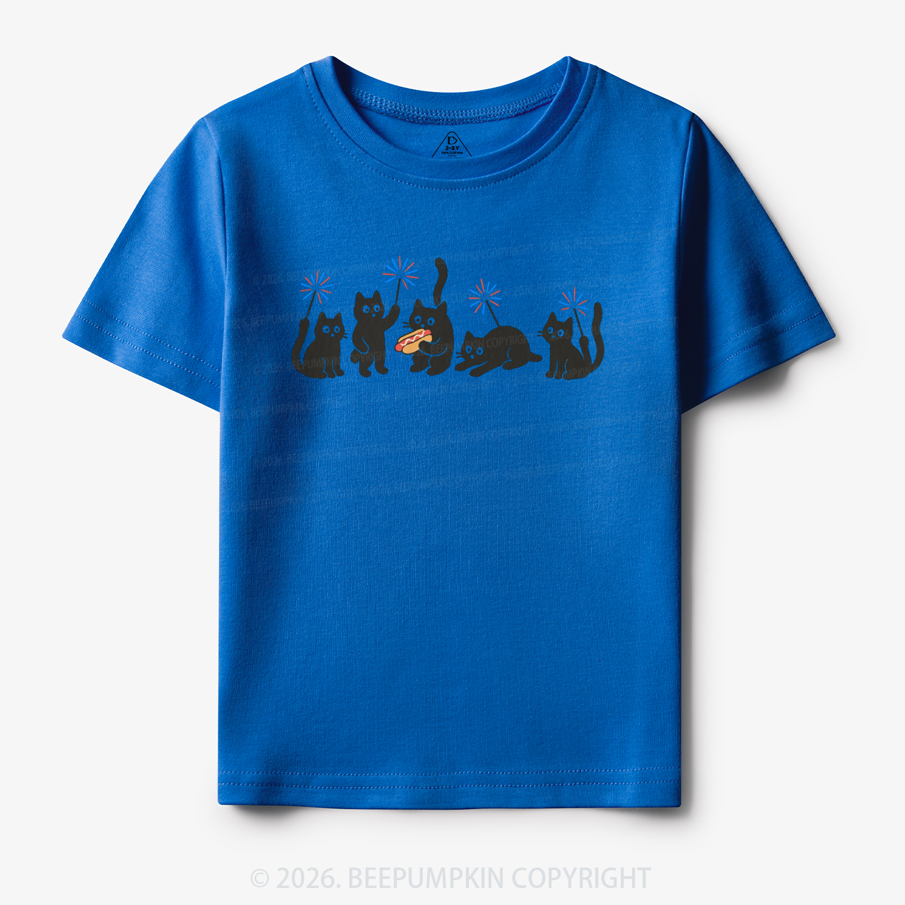 4th of July Funny Black Cats Toddler&Kid's Tees