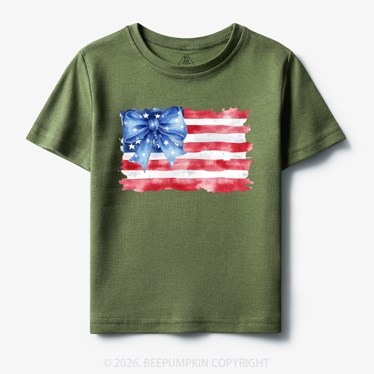 4th of July American Flag Toddler&Kid's Tees