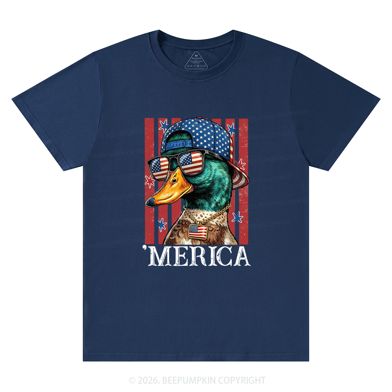 4th of July Funny Patriotic Merica Duck T-Shirts