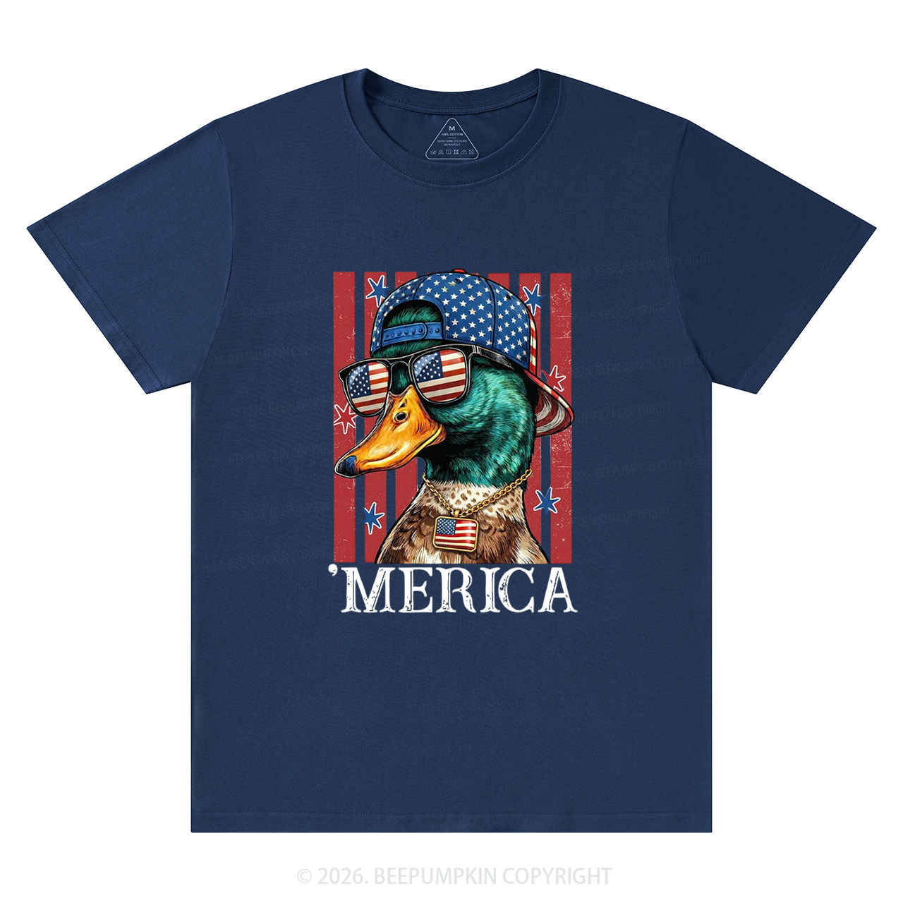 4th of July Funny Patriotic Merica Duck T-Shirts