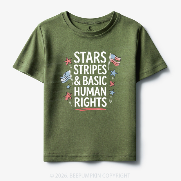 Stars Stripes Patriotic 4th Of July Toddler&Kid's Tees