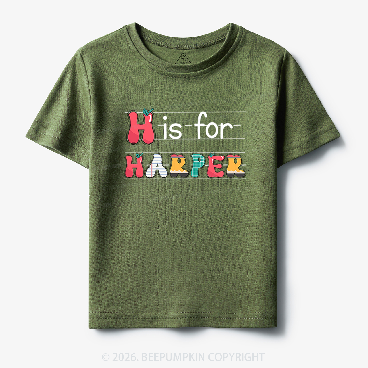 Personalized Kids Name Back To School Toddler&Kids Tees