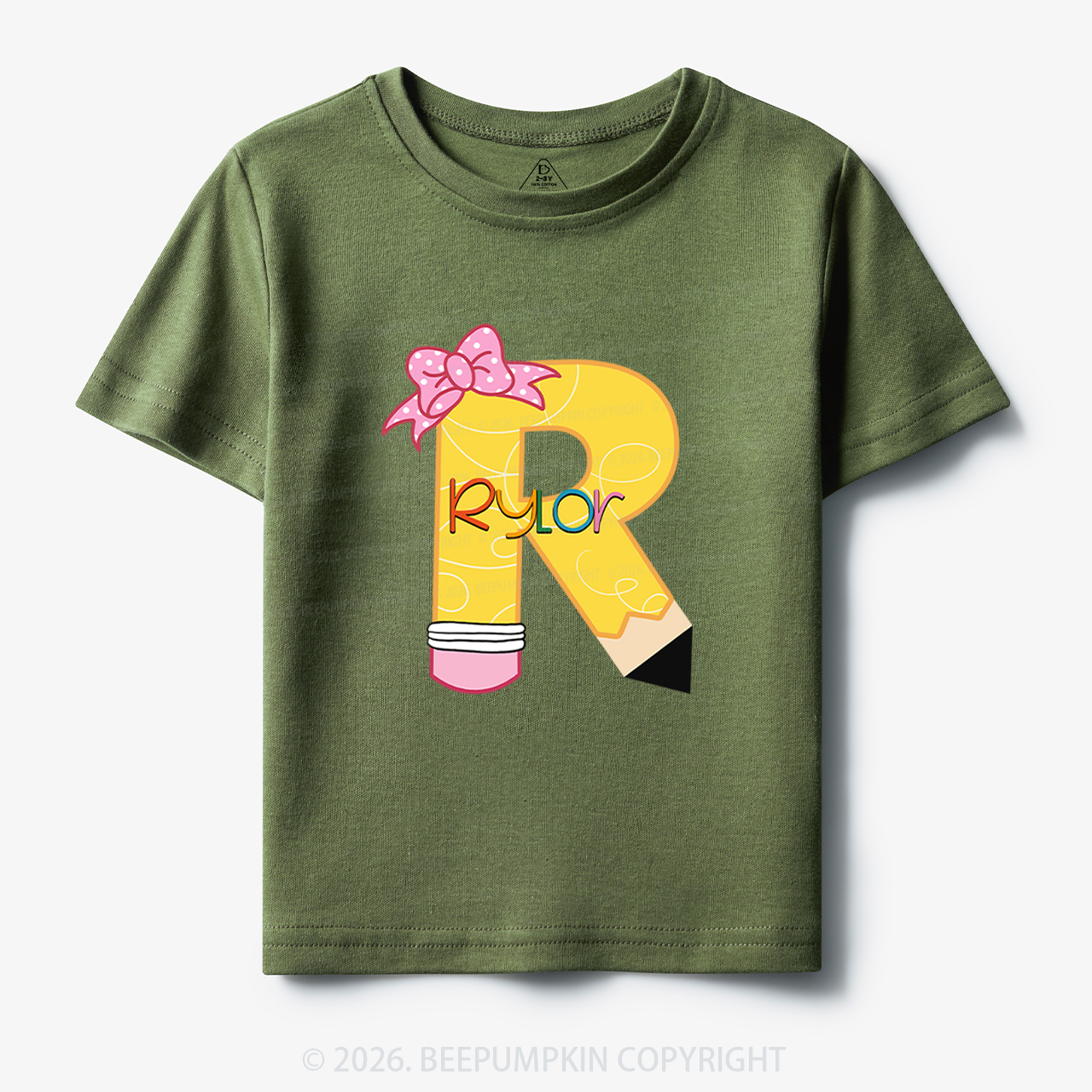 Personalized Pencil Back To School Shirt 