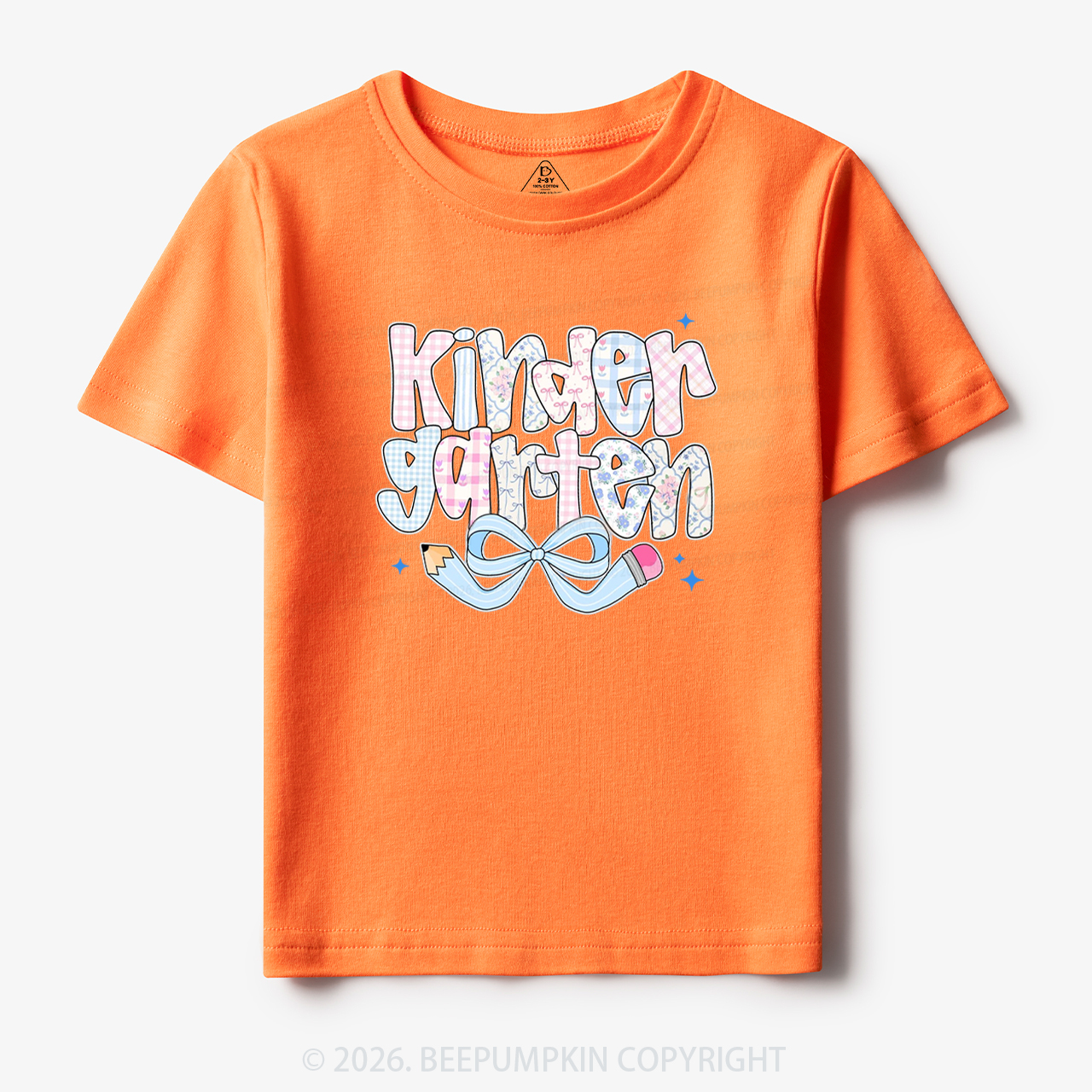 Personalized Preppy Back To School Coquette Pencil Bow Toddler&Kid's Tees