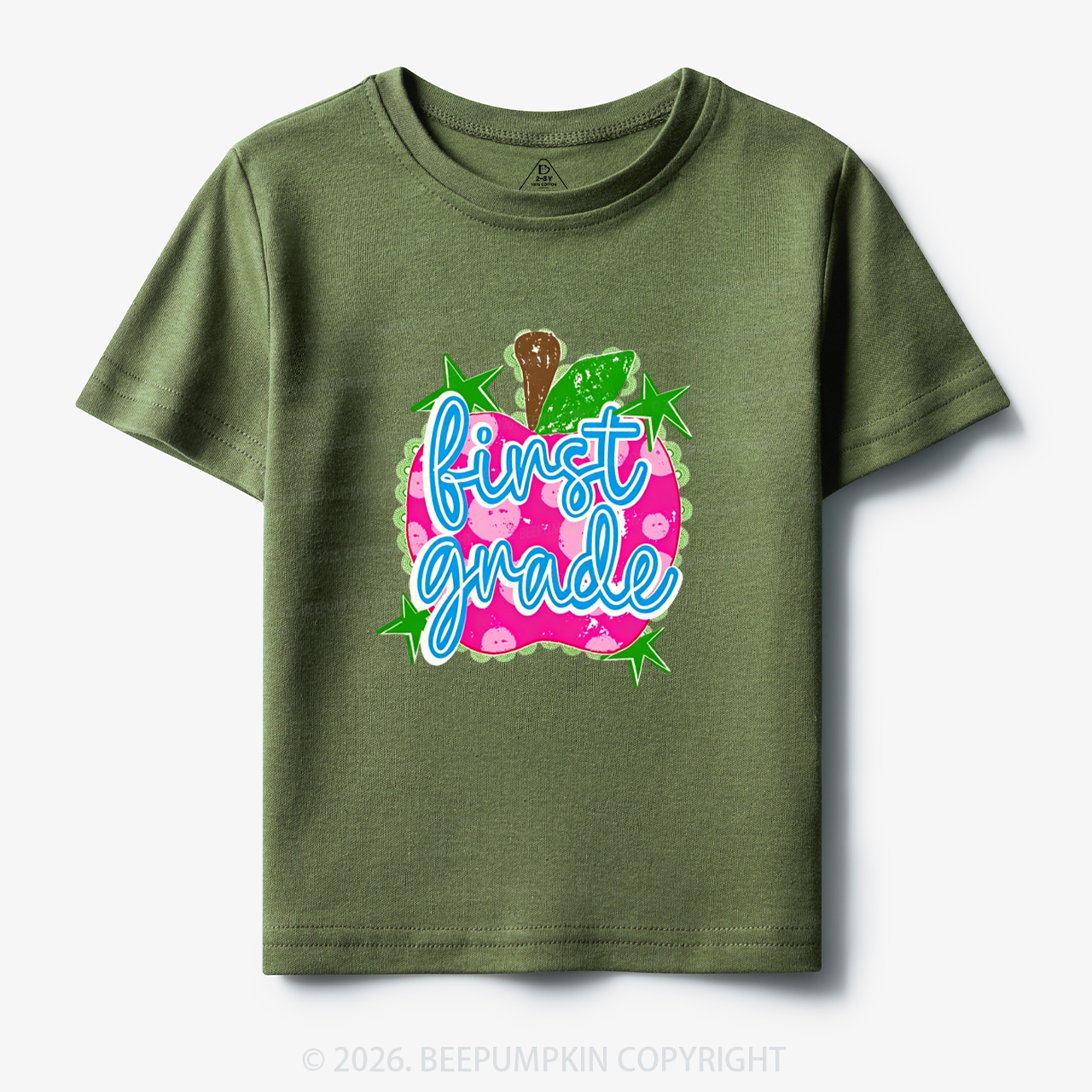 Personalized Polkadots Apple Back To School Toddler&Kid's Tees
