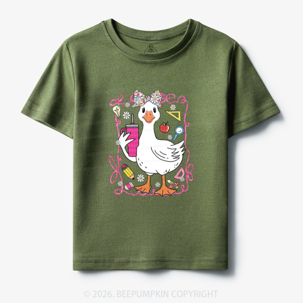 Coquette Silly Goose Back To School Toddler&Kid's Tees