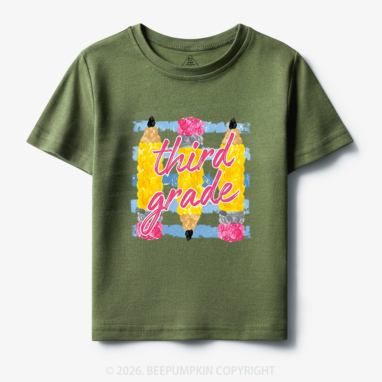 Personalized Grade Colors Stripes Back to School Toddler&Kid's Tees