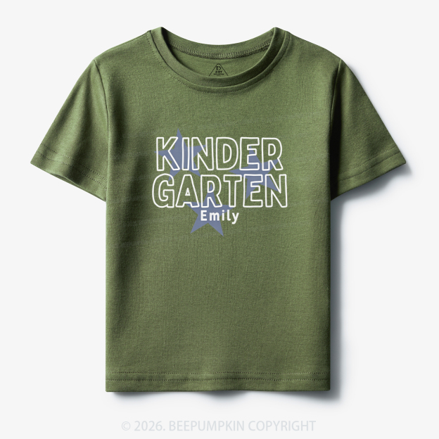 Personalized Kindergarten Star Back to School Toddler&Kid's Tees