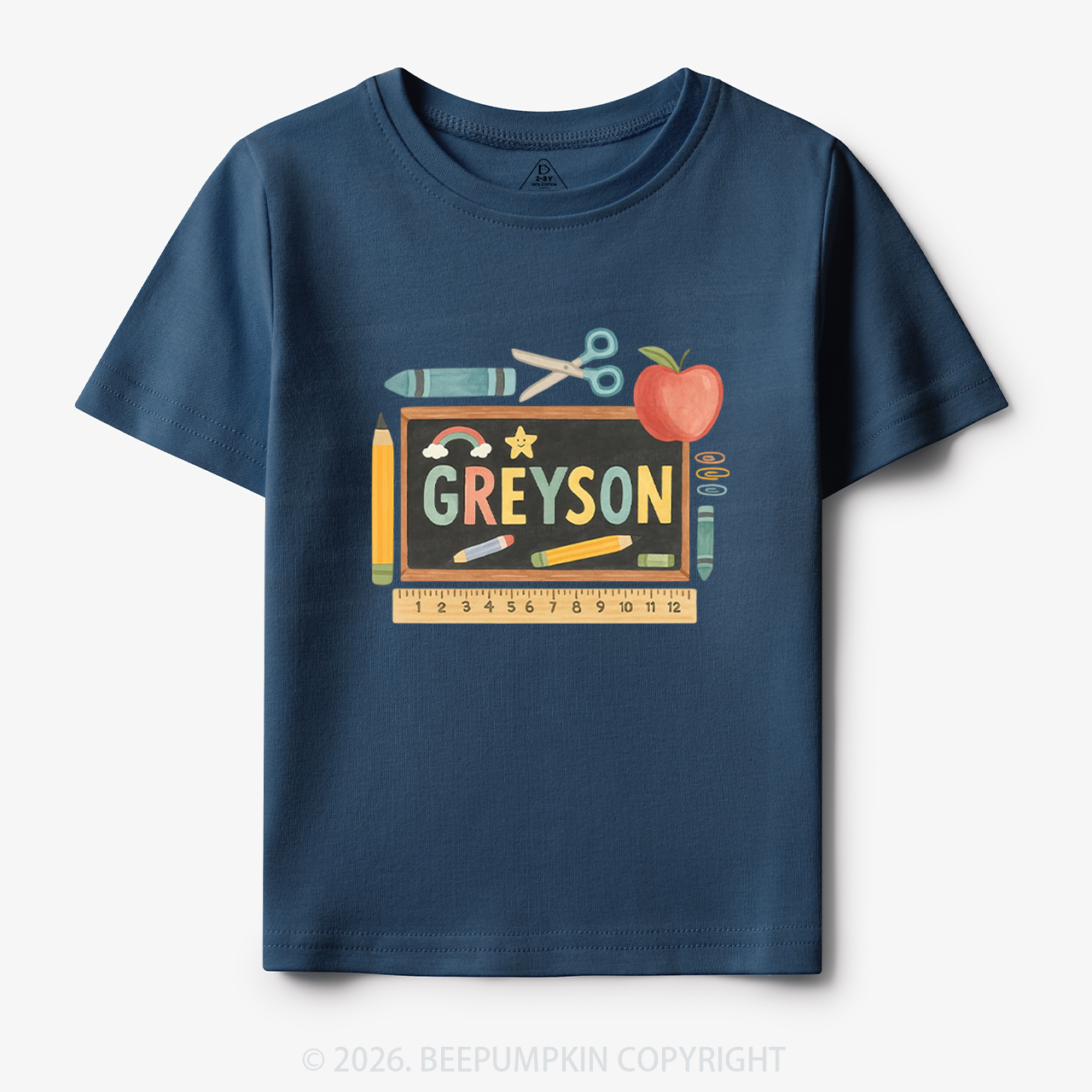 Personalized Name Blackboard Back To School Toddler&Kid's Tees