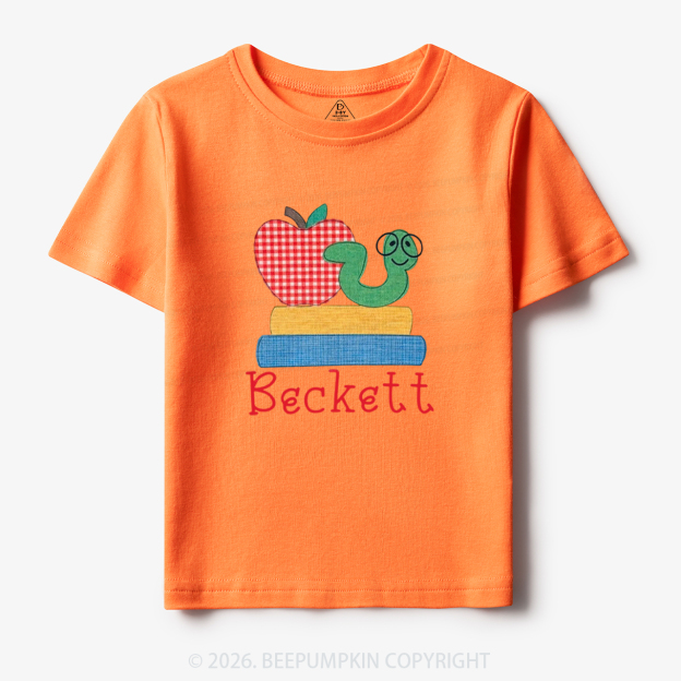 Personalized Name Caterpillar Back To School Toddler&Kid's Tees