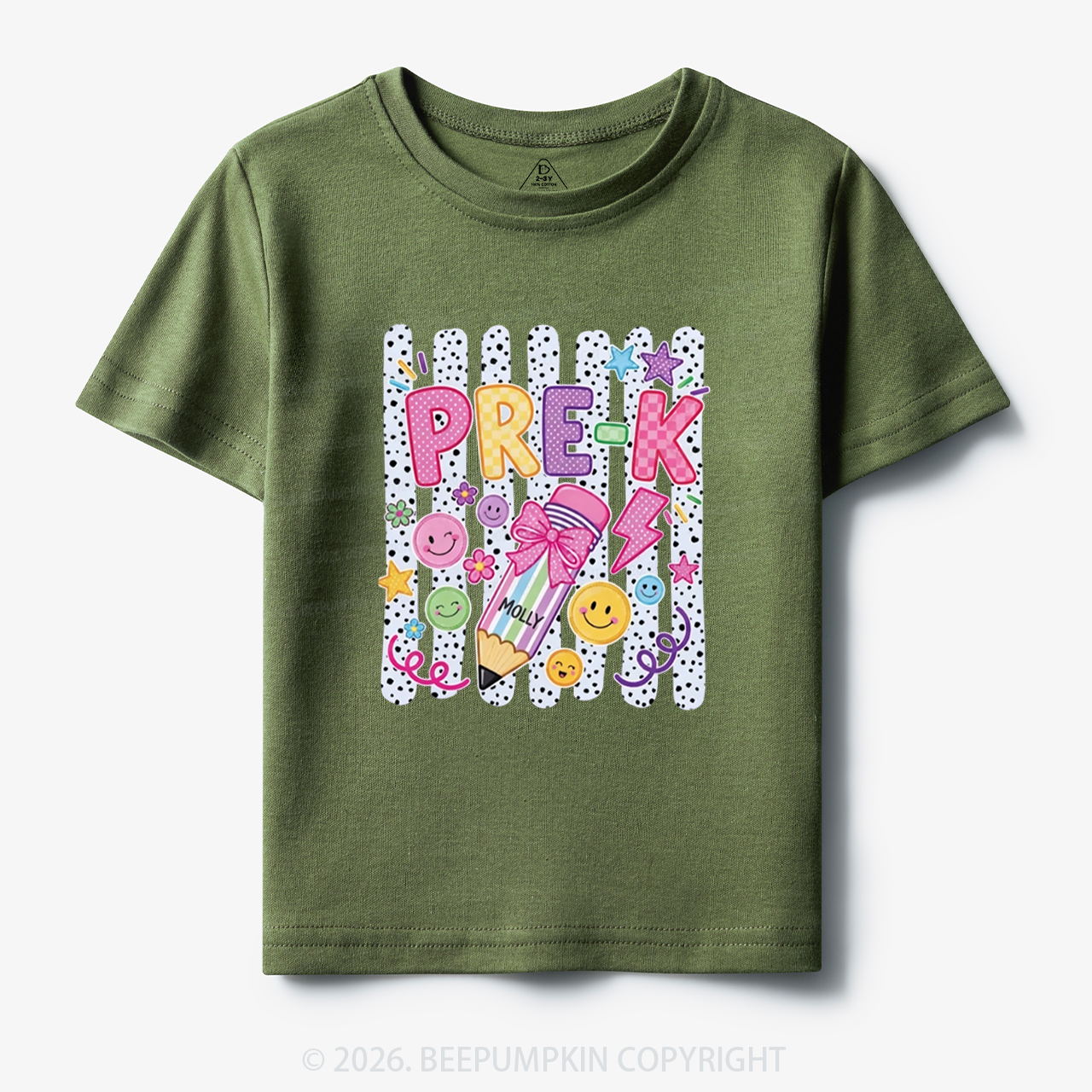 Personalized Pre-K Striped Back to School Toddler&Kid's Tees