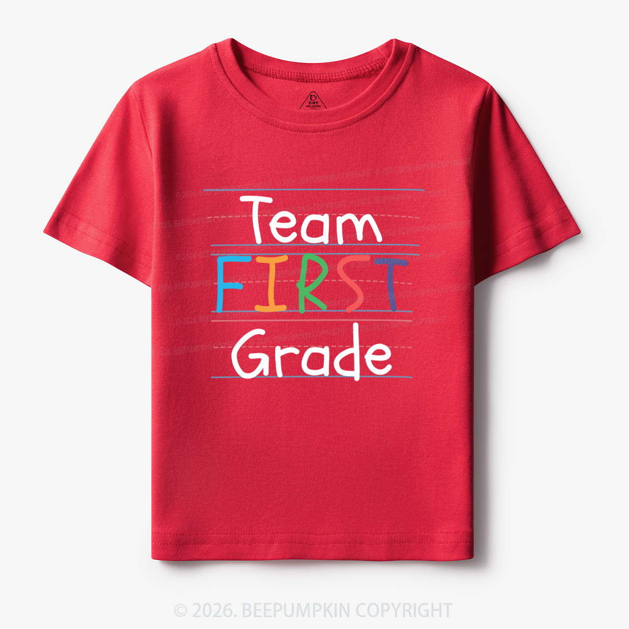 Team First Grade Back To School Kids T-shirts