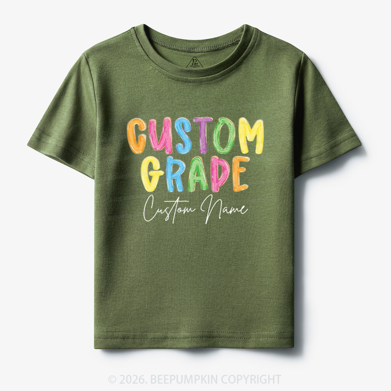 Personalized Colorful Grade Back To School Toddler&Kid's Tees