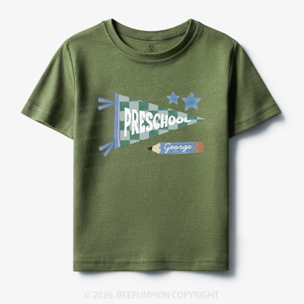 Personalized Pennant Back to School Toddler&Kid's Tees