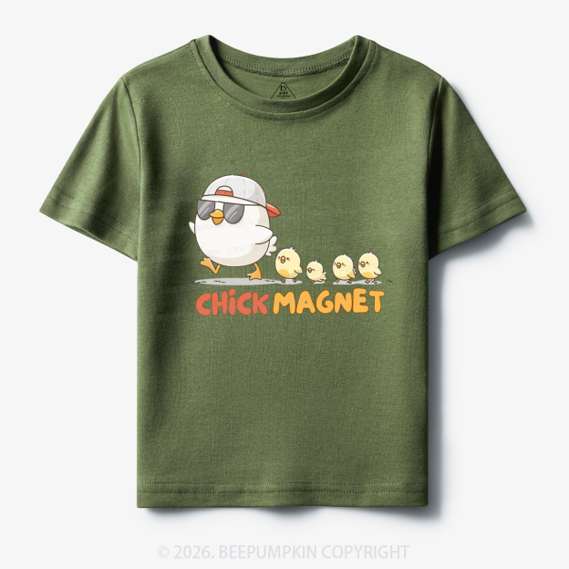 Chick Magnet Funny Farm Animal Toddler&Kid's Tees