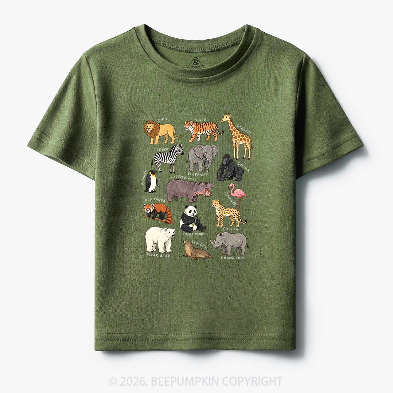 Zoo Animals Toddler&Kid's Tees