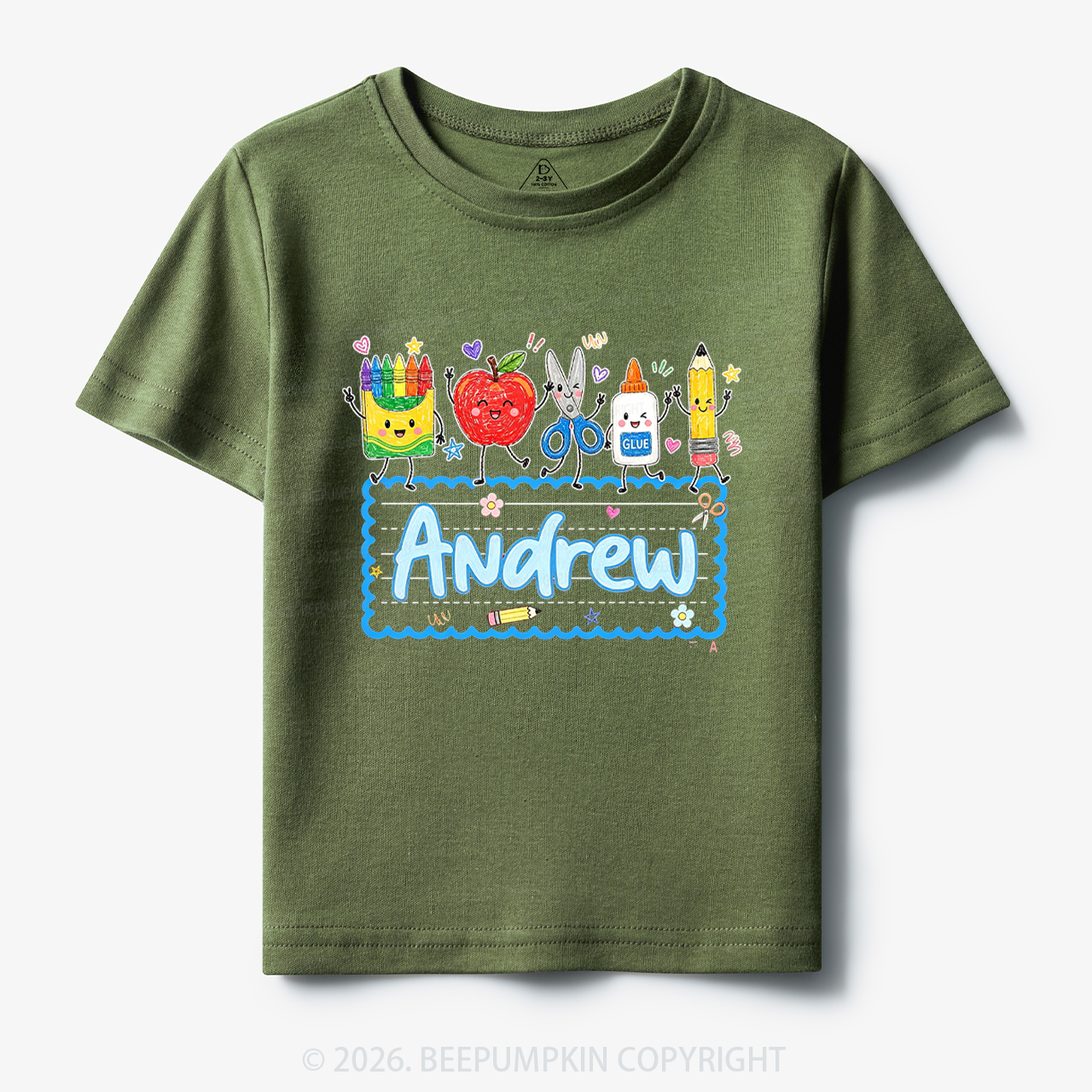 Personalized Back to School Doodle Name Toddler&Kid's Tees