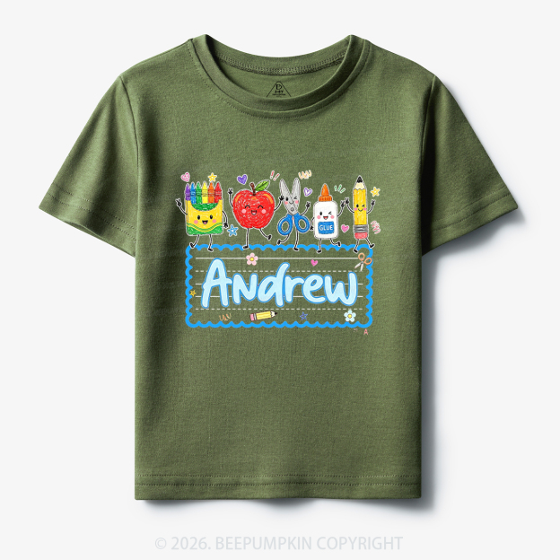 Personalized Back to School Doodle Name Toddler&Kid's Tees