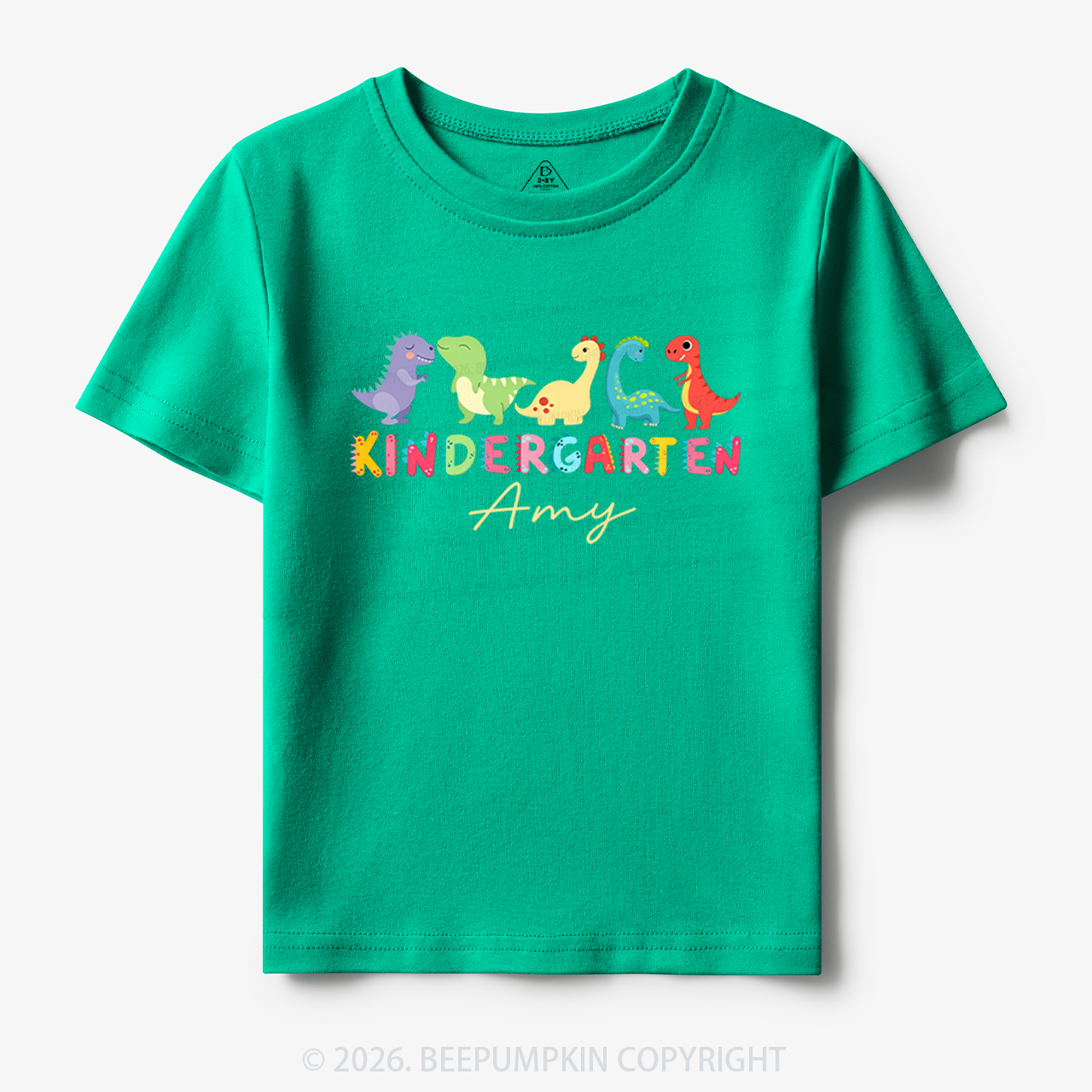 Personalized Name Dinosaur Kindergarten Toddler&Kid's Tees