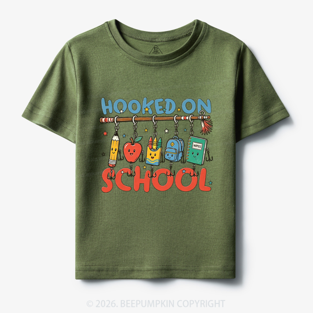 Back to School Hooked On School Toddler&Kid's Tees