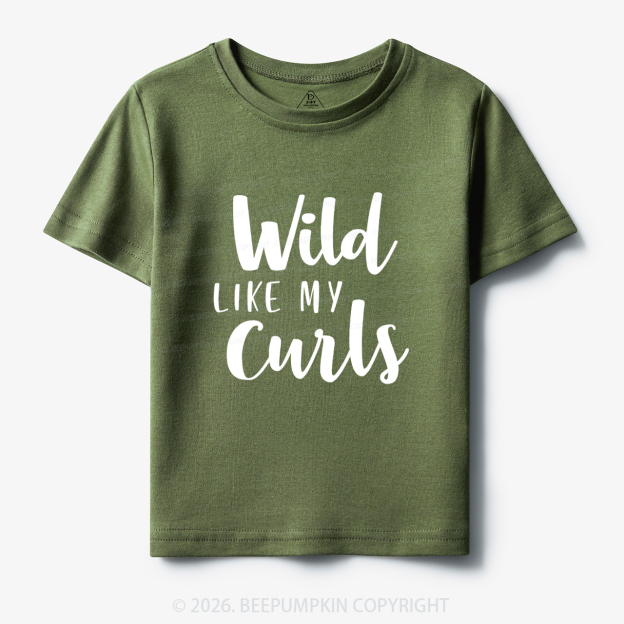 Wild Like My Curls Toddler&Kids Tees 7