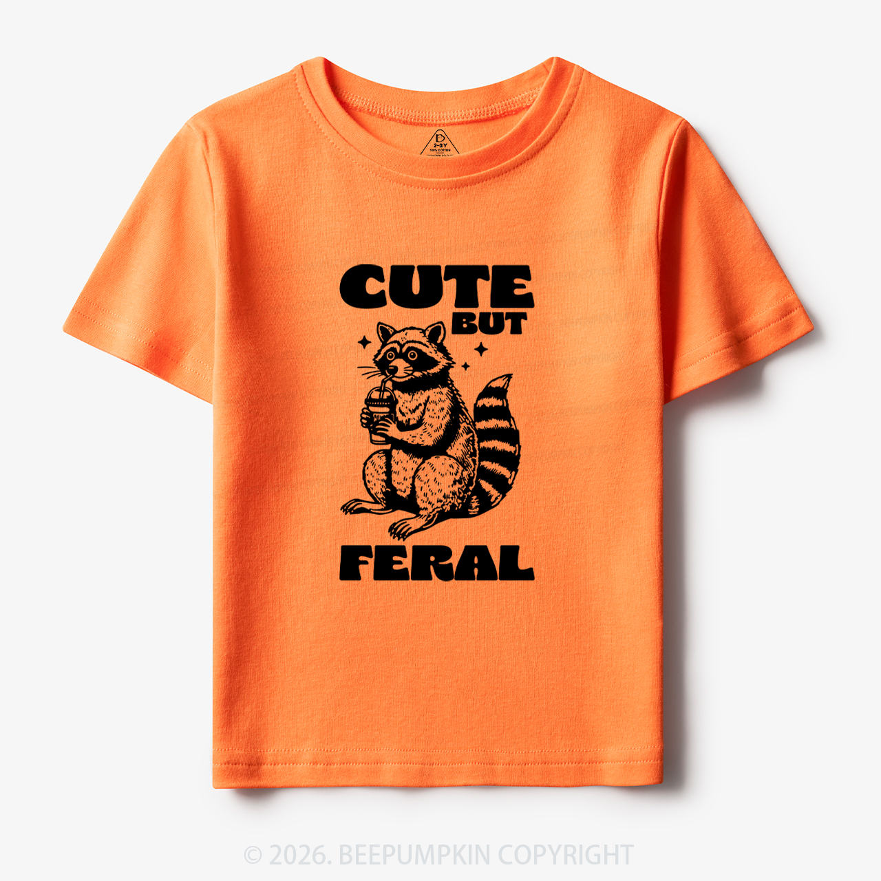 Cute But Feral Toddler&Kid's Tees Beepumpkin 7