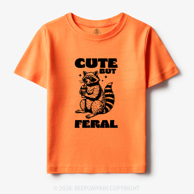 Cute But Feral Toddler&Kid's Tees Beepumpkin 7
