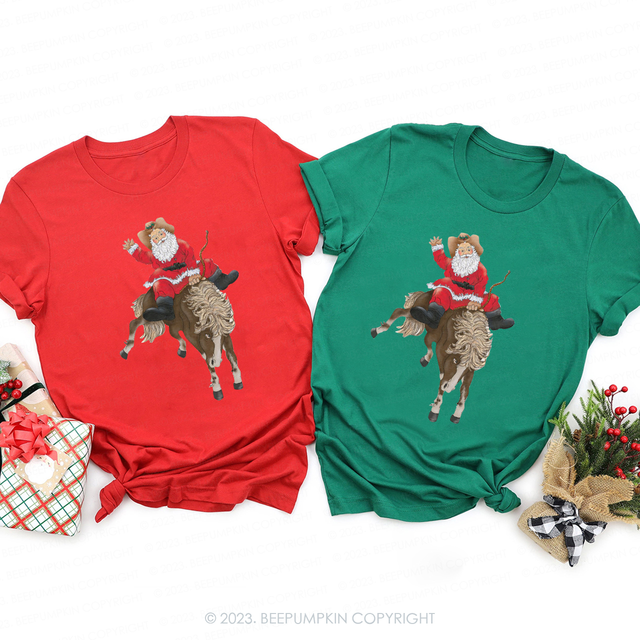 Kids Cowboy Christmas Family Matching Shirts