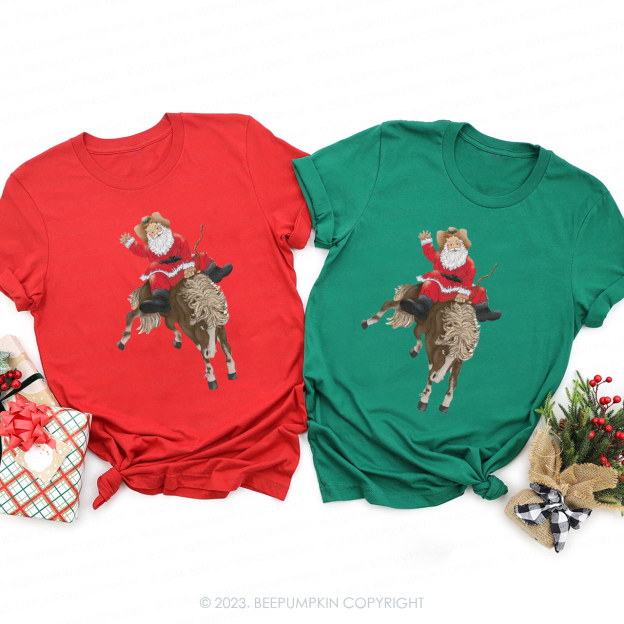 Kids Cowboy Christmas Family Matching Shirts