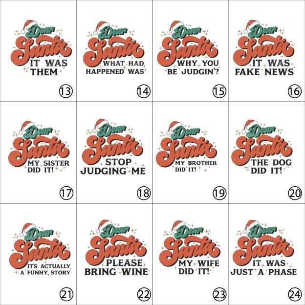 Cute Dear Santa Family Christmas Gift Matching Pajamas