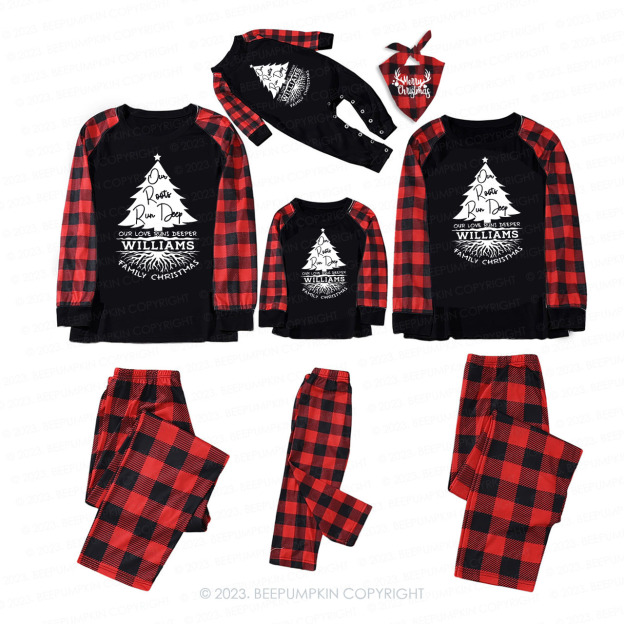 Personalized Our Roots Run Deep Family Matching Pajamas Beepumpkin