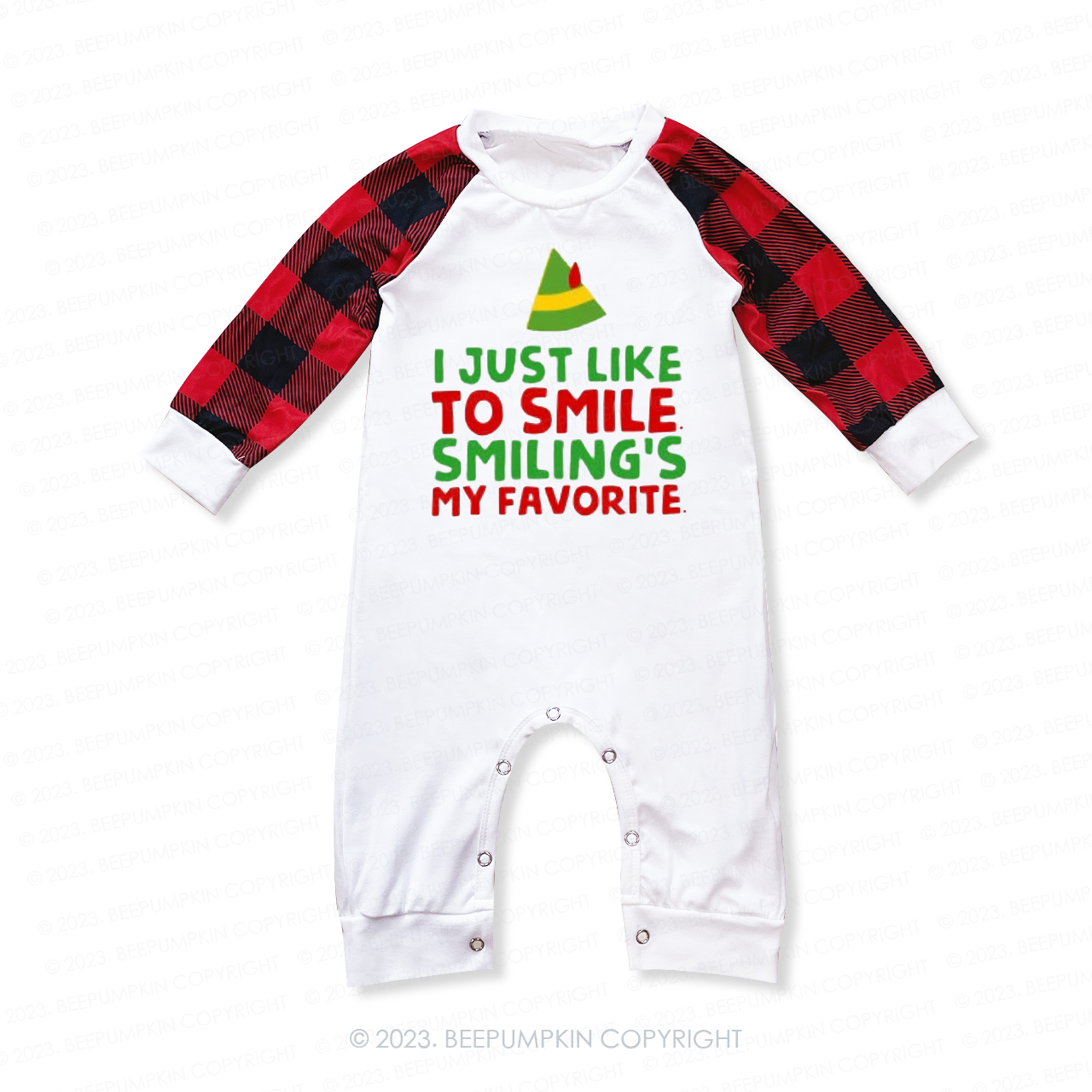 Personalized Cute Elf  Family Christmas Pajamas Beepumpkin