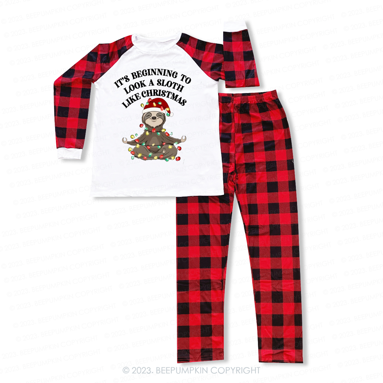 Personalization Christmas Animal Series  Family Pajamas Beepumpkin