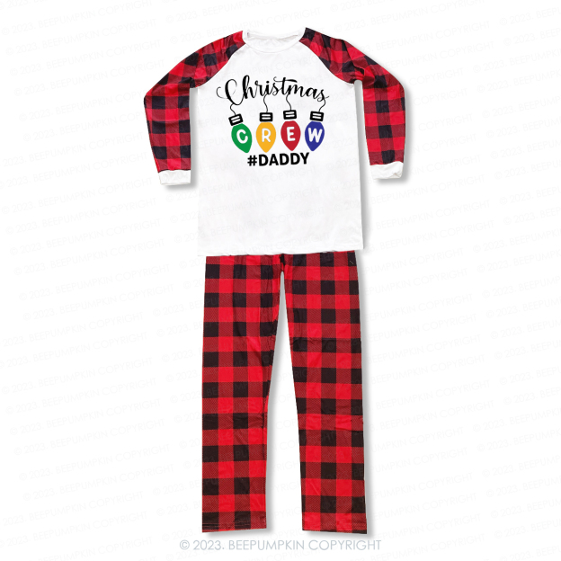 Personalized Christmas Crew Lights Family Matching Pajamas Beepumpkin