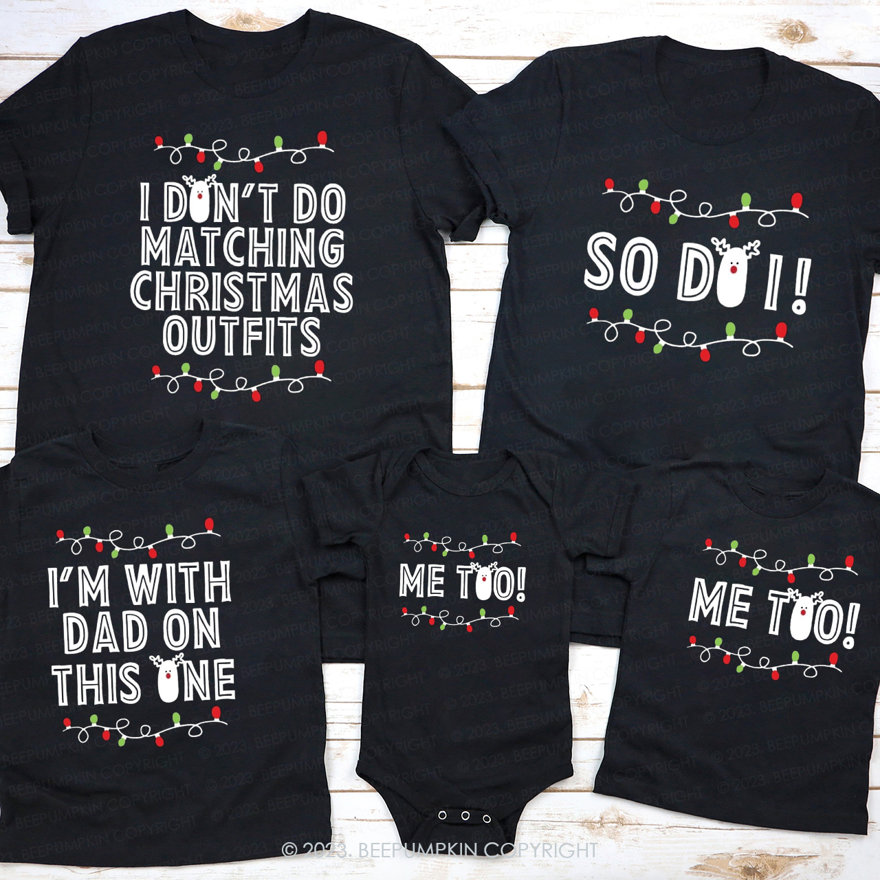 Personalized But I Do Holiday Family Matching Christmas T-Shirts Beepumpkin