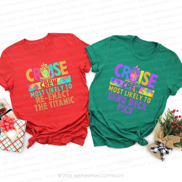 Most Likely To Matching Cruise Squad Vacation 2023 Shirts